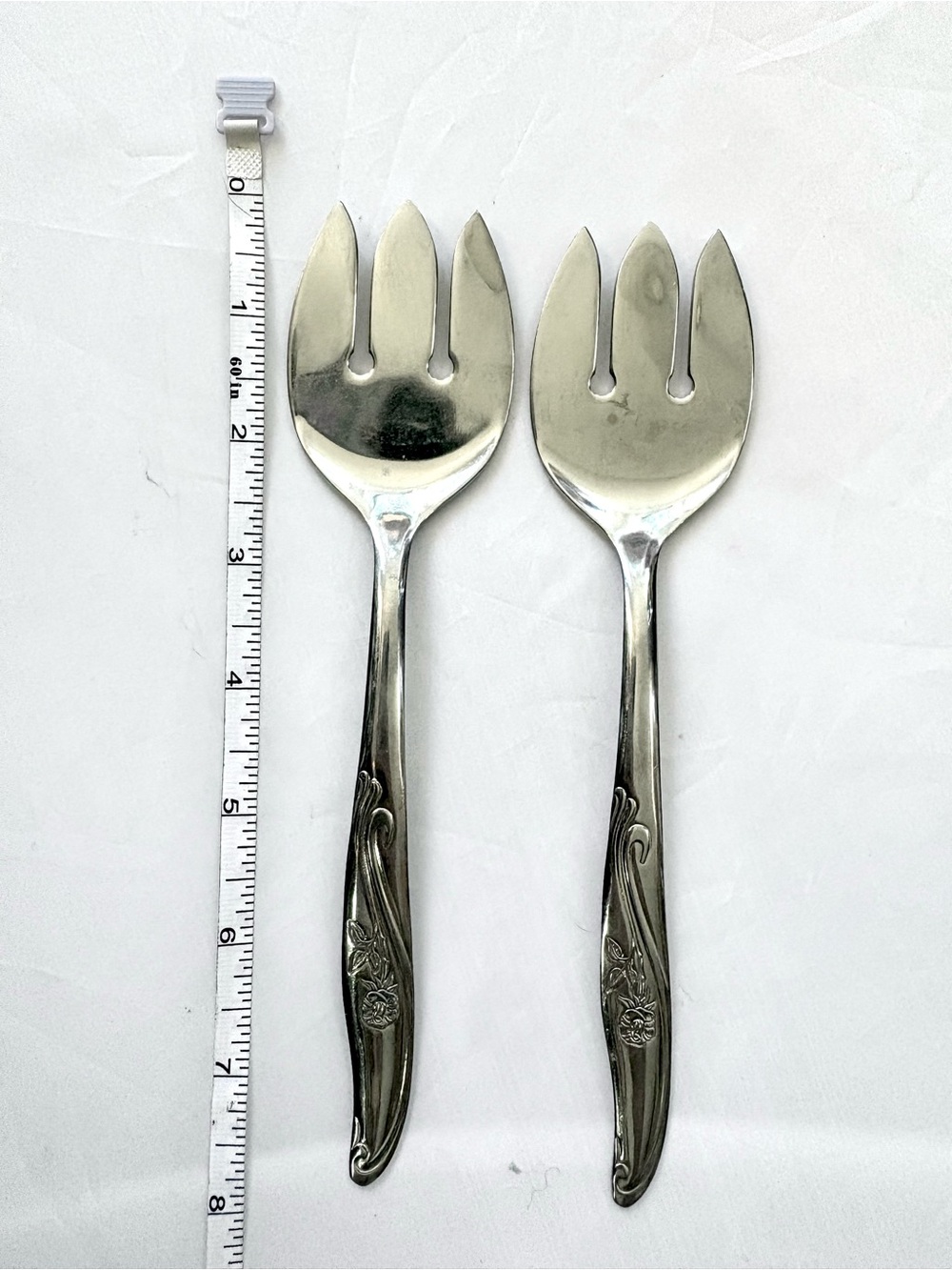 Vintage Utica Cut Co. Stainless Steel Serving Forks - Silver (Set of 2)